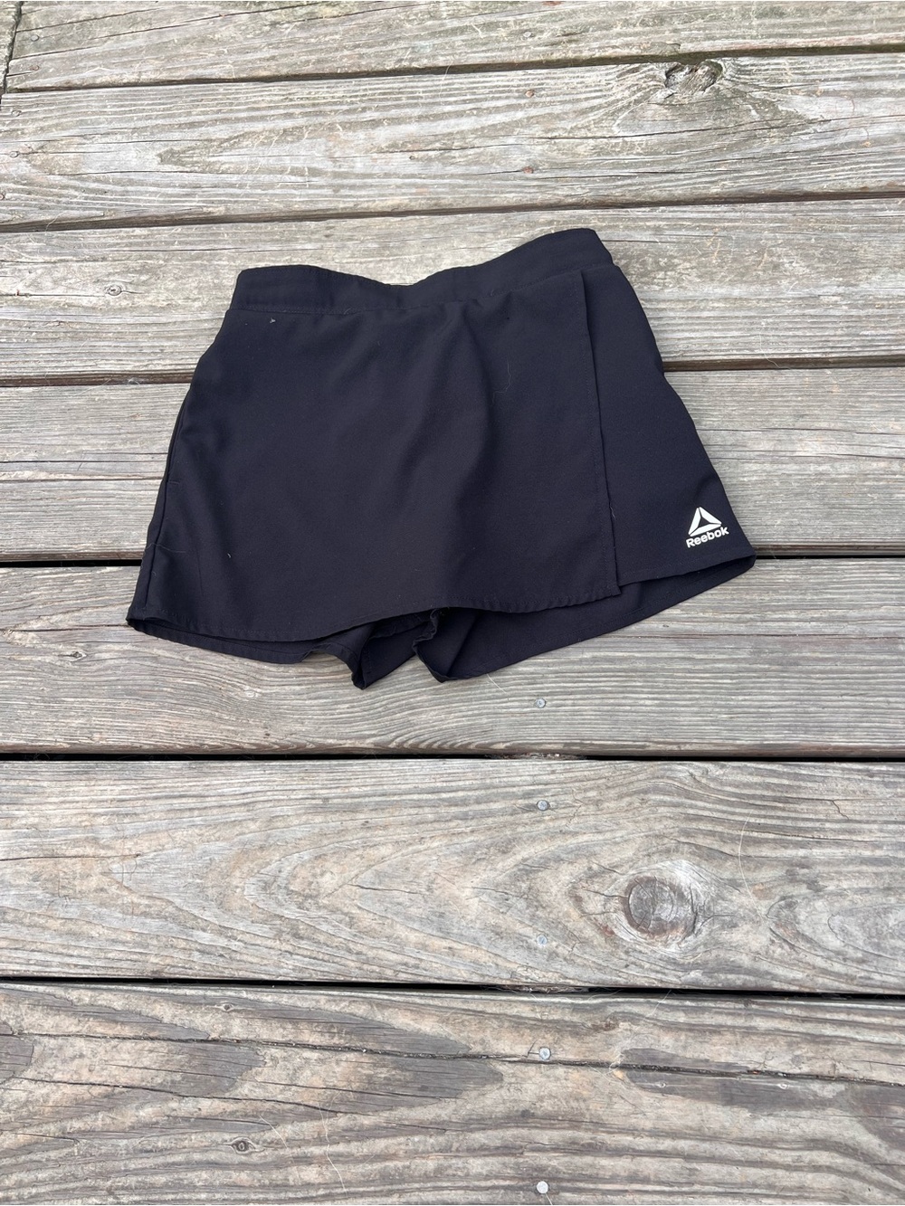 Reebok girls Black Athletic Skort Shorts size medium (7/8)